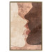 Wall Poster Otherworldly Kiss - a warm romantic abstraction of human faces 136056 additionalThumb 4