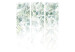 Room Divider Screen Touch of Nature - First Variant (3-piece) - Leaves amidst white 136156 additionalThumb 7