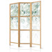 Room Divider Screen Touch of Nature - First Variant (3-piece) - Leaves amidst white 136156 additionalThumb 5