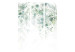 Room Divider Screen Touch of Nature - First Variant (3-piece) - Leaves amidst white 136156 additionalThumb 3