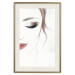 Wall Poster Delicate Beauty - a portrait of a woman with red lips and a white background 136456 additionalThumb 25