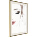 Wall Poster Delicate Beauty - a portrait of a woman with red lips and a white background 136456 additionalThumb 3