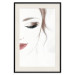 Wall Poster Delicate Beauty - a portrait of a woman with red lips and a white background 136456 additionalThumb 24