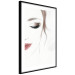 Wall Poster Delicate Beauty - a portrait of a woman with red lips and a white background 136456 additionalThumb 5