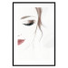 Wall Poster Delicate Beauty - a portrait of a woman with red lips and a white background 136456 additionalThumb 20