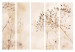 Room Divider Serenity and Contemplation II (5-piece) - Delicate plants on a beige background 138356 additionalThumb 7