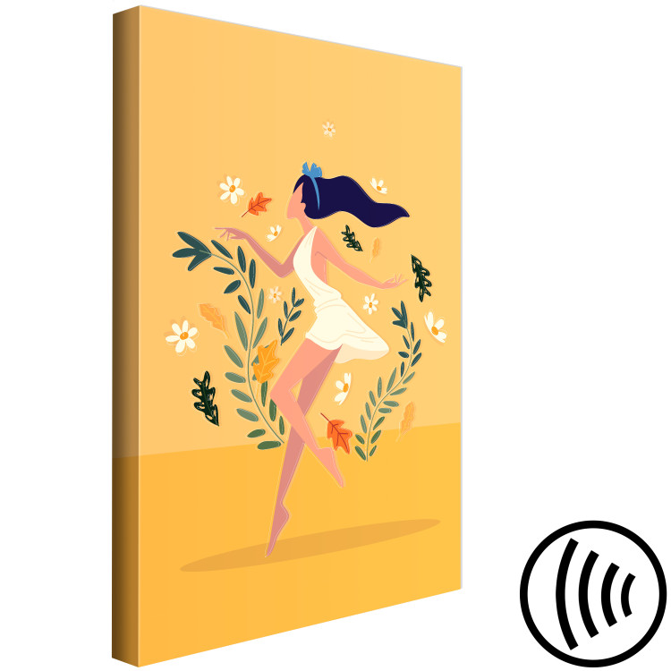 Canvas Dancing Among Flowers (1-piece) Vertical - woman amidst plants 138856 additionalImage 6