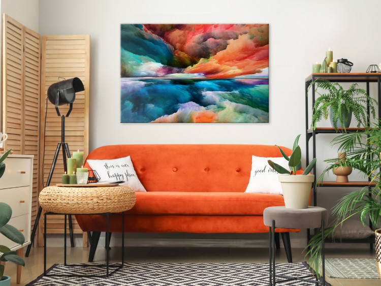 Canvas Art Print Colorful World (1-piece) Wide - second variant - warm abstraction 143356 additionalImage 3