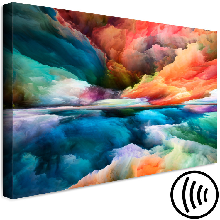 Canvas Art Print Colorful World (1-piece) Wide - second variant - warm abstraction 143356 additionalImage 6