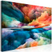 Canvas Art Print Colorful World (1-piece) Wide - second variant - warm abstraction 143356 additionalThumb 2
