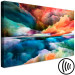 Canvas Art Print Colorful World (1-piece) Wide - second variant - warm abstraction 143356 additionalThumb 6