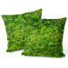 Decorative Velor Pillow Forest carpet - a floral composition with rich moss detail 147056 additionalThumb 3