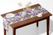 Table Runner Joyful bouquet - composition of purple flowers on a white background 147256 additionalThumb 4