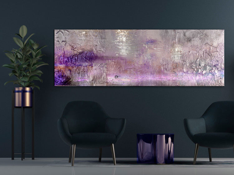 Canvas Pearl and Purple (1-piece) narrow - modern colorful abstraction 148956 additionalImage 3
