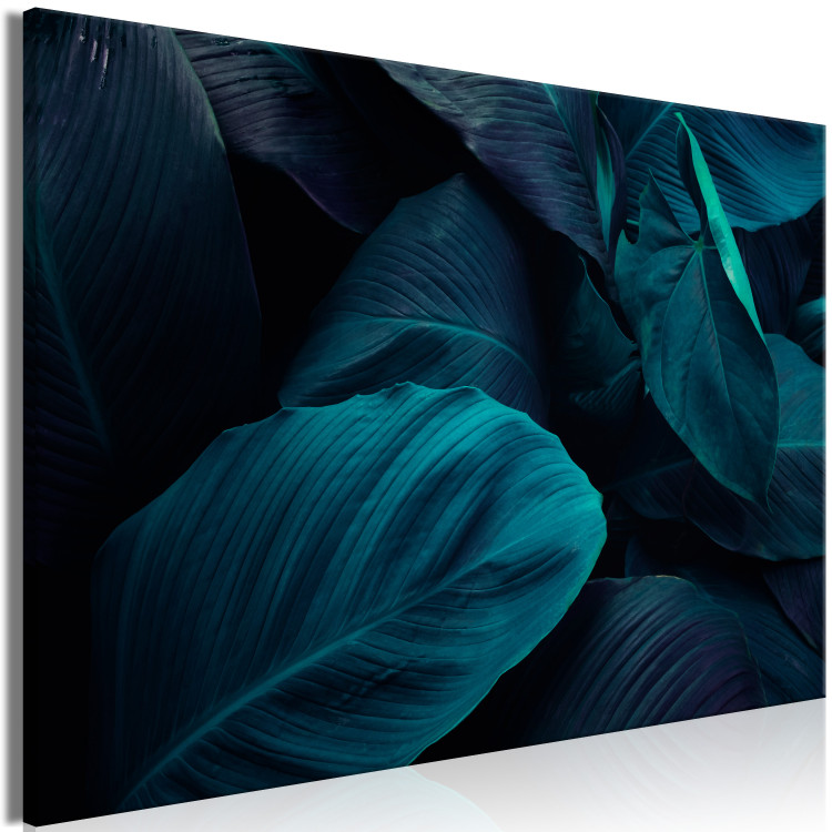 Canvas Print Night in the Jungle (1-piece) Wide - tropical landscape in darkness 149656 additionalImage 2