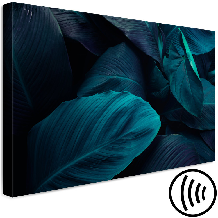 Canvas Print Night in the Jungle (1-piece) Wide - tropical landscape in darkness 149656 additionalImage 6