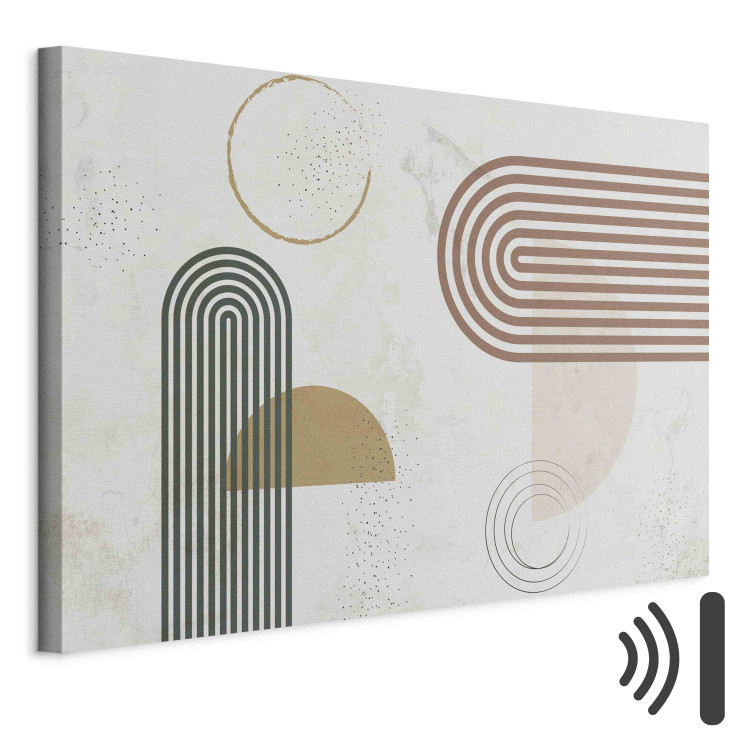 Canvas Harmonious Shapes - Abstract With Figures in Muted Colors 151256 additionalImage 8