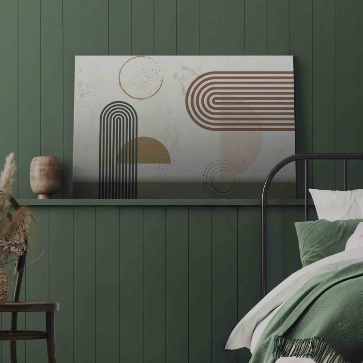Canvas Harmonious Shapes - Abstract With Figures in Muted Colors 151256 additionalImage 5