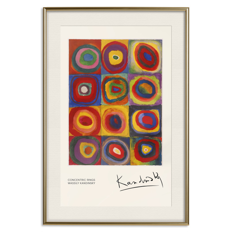 Poster A Study of Colors - A Composition With Concentric Circles by Kandinsky 151656 additionalImage 25