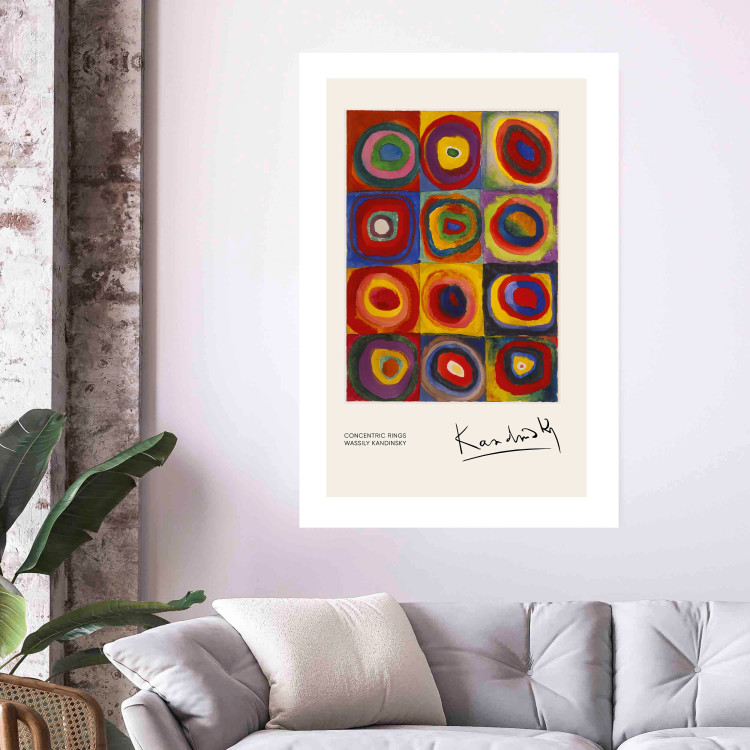 Poster A Study of Colors - A Composition With Concentric Circles by Kandinsky 151656 additionalImage 8