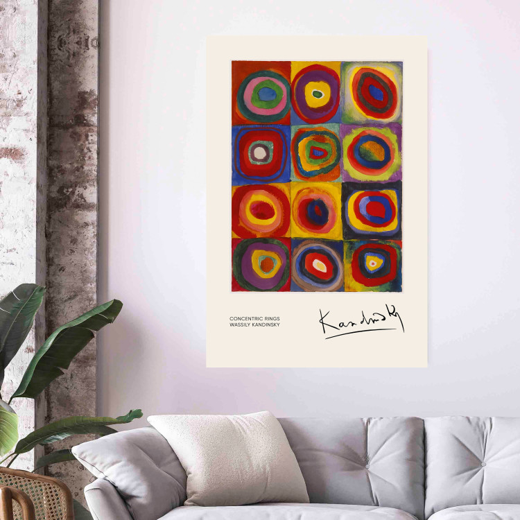 Poster A Study of Colors - A Composition With Concentric Circles by Kandinsky 151656 additionalImage 12
