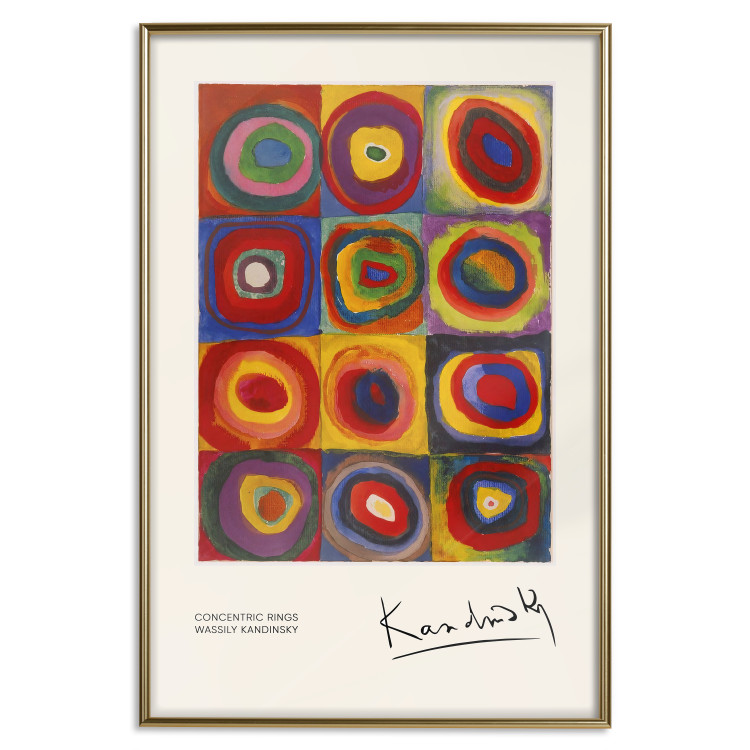 Poster A Study of Colors - A Composition With Concentric Circles by Kandinsky 151656 additionalImage 24