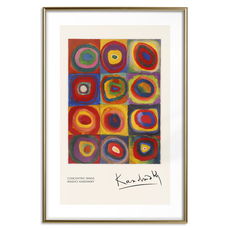 Poster A Study of Colors - A Composition With Concentric Circles by Kandinsky 151656 additionalImage 22