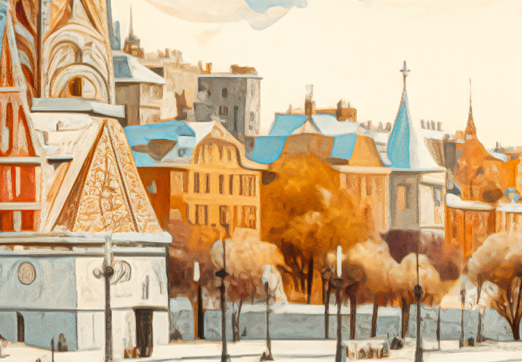 Canvas Moscow - Winter Artistic Landscape with the Kremlin in the Background 151956 additionalImage 5