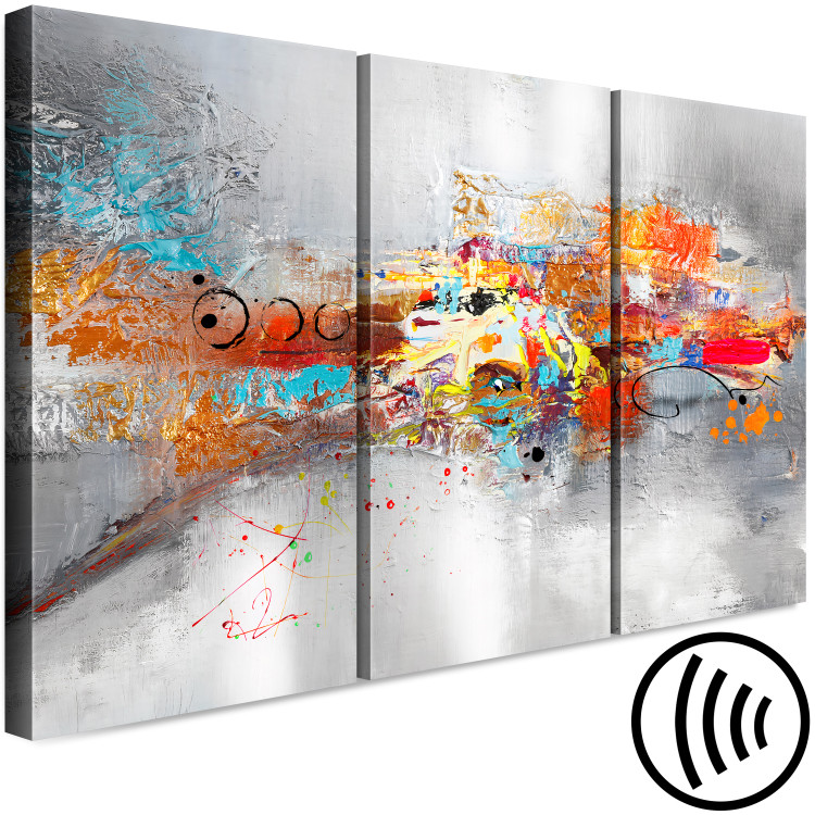 Canvas Colorful Abstraction - Painting Expression in Vivid Colors 152056 additionalImage 6