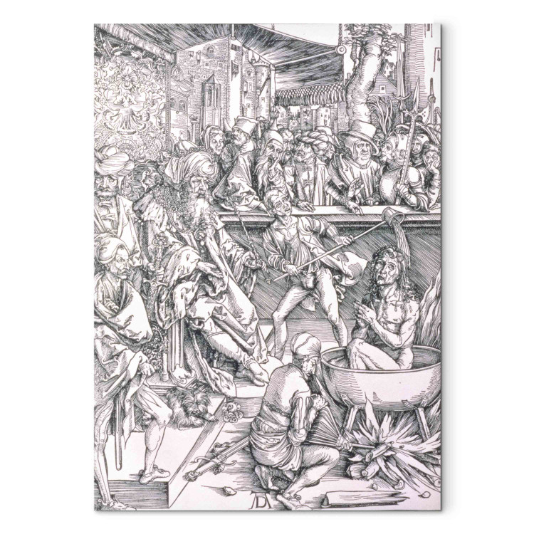 Reproduction Painting The Torture of St. John the Evangelist, from the 'Apocalypse' series or 'The Revelations of St. John the Divine', introductory page, pub. 155156