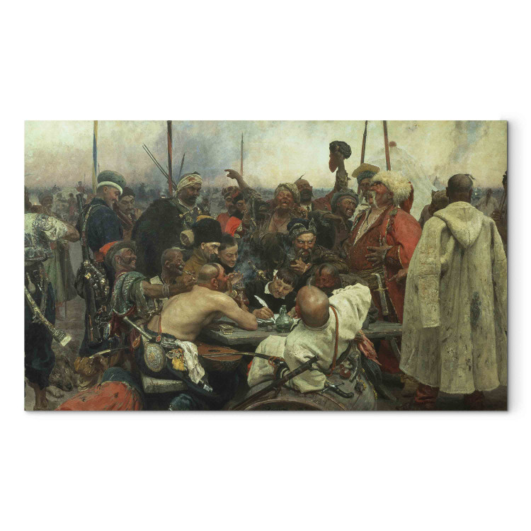 Reproduction Painting The Zaporozhye Cossacks writing a letter to the Turkish Sultan 156656