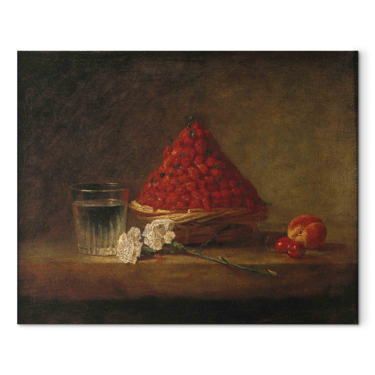 Reproduction Painting Basket with Wild Strawberries 156856