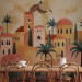 Photo Wallpaper Town Among Palm Trees - Landscape With Terracotta Houses 159456 additionalThumb 4