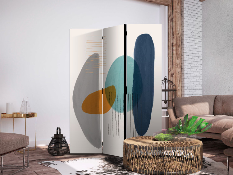 Folding Screen Simple Abstract - Minimalist Composition in Vivid Colors [Room Dividers] 159556 additionalImage 2