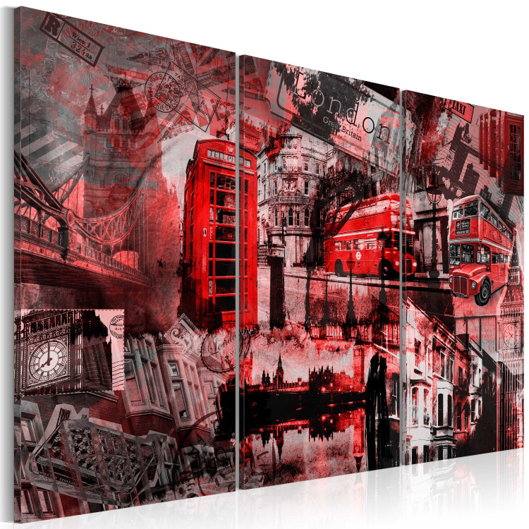 Canvas Art Print Red London 55656 additionalImage 2