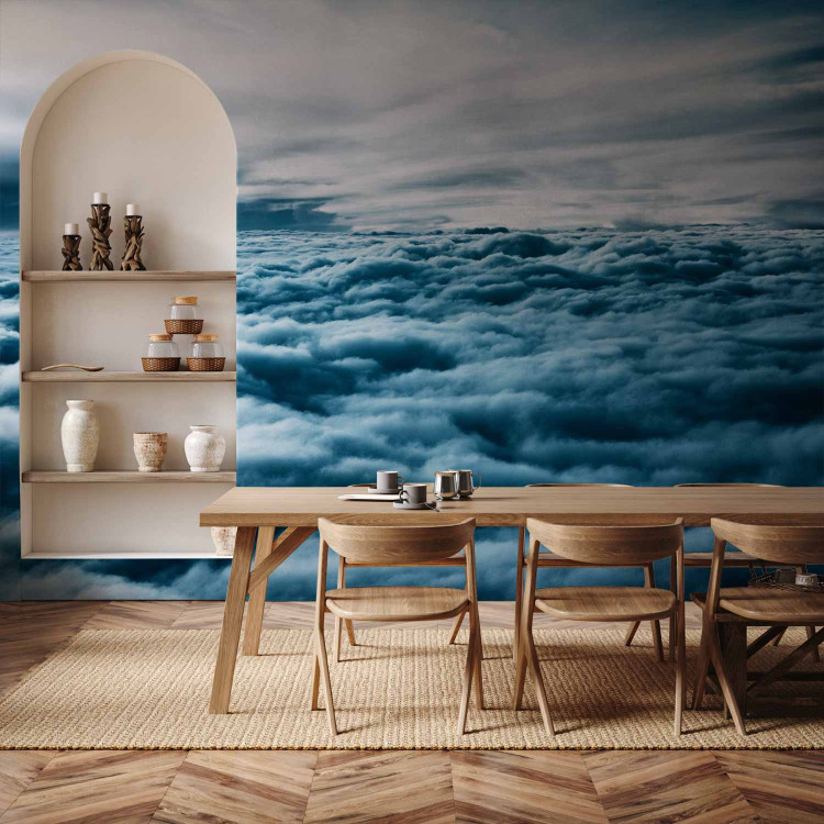 Wall Mural Walking on Clouds - Landscape of Sky Full of Dense Stormy Clouds 59856 additionalImage 4
