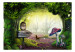 Wall Mural Our Corner - Imaginary Landscape with Green Forest and Owl in the Center 60556 additionalThumb 1