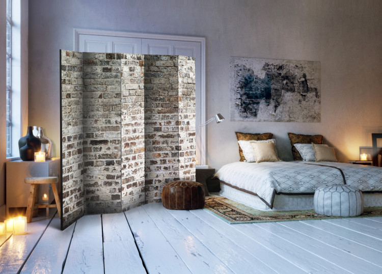 Room Separator Old Walls II - urban texture of brick wall with concrete elements 95456 additionalImage 4