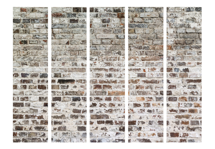 Room Separator Old Walls II - urban texture of brick wall with concrete elements 95456 additionalImage 3