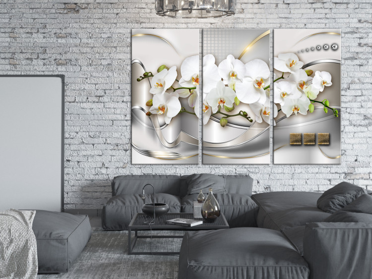 Canvas Art Print Blooming Orchids I 106866 additionalImage 3
