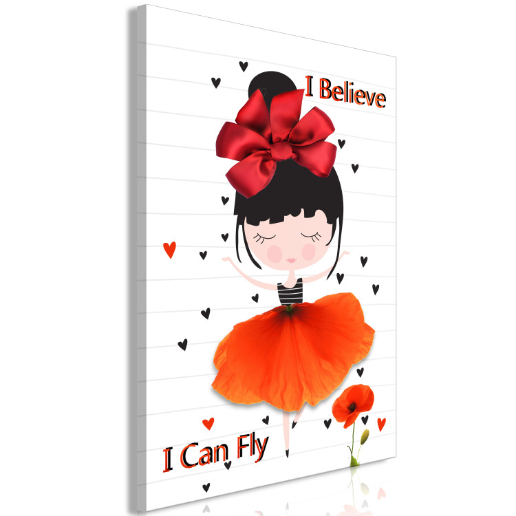 Canvas Print I Believe I Can Fly (1 Part) Vertical 114266 additionalImage 2