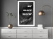 Poster If not now - when? - black and white composition with English texts 116366 additionalThumb 6