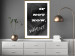 Poster If not now - when? - black and white composition with English texts 116366 additionalThumb 13