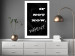 Poster If not now - when? - black and white composition with English texts 116366 additionalThumb 2