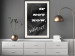 Poster If not now - when? - black and white composition with English texts 116366 additionalThumb 22