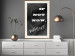 Poster If not now - when? - black and white composition with English texts 116366 additionalThumb 21