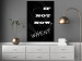 Poster If not now - when? - black and white composition with English texts 116366 additionalThumb 17