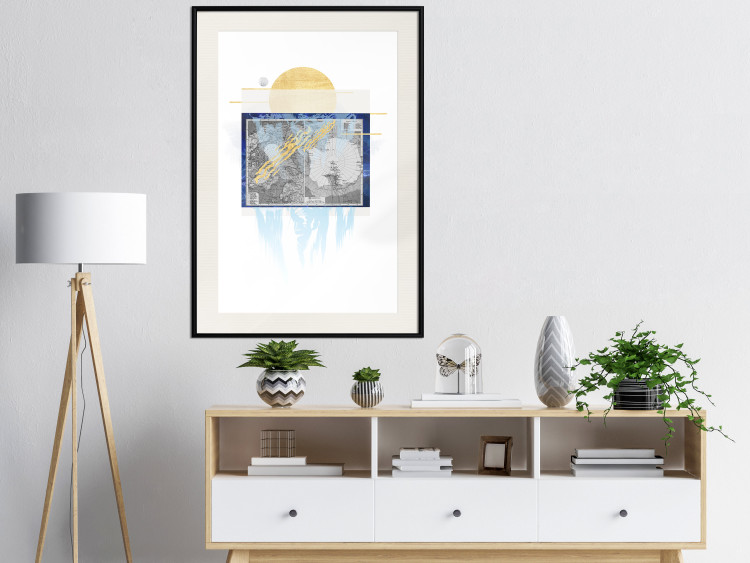 Poster Antarctica - abstract composition with a map of the land of eternal snow 116666 additionalImage 16