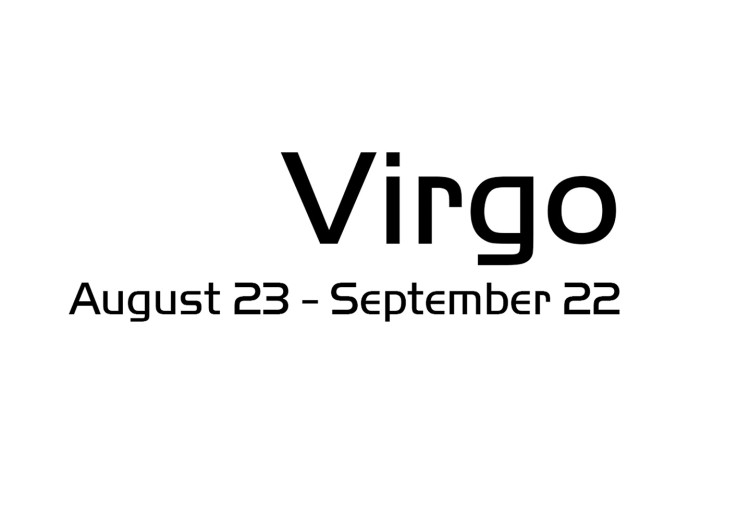 Wall Poster Virgo - simple black and white composition with zodiac sign and text 117066 additionalImage 8