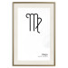 Wall Poster Virgo - simple black and white composition with zodiac sign and text 117066 additionalThumb 19